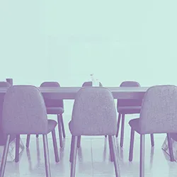 Chairs around a table